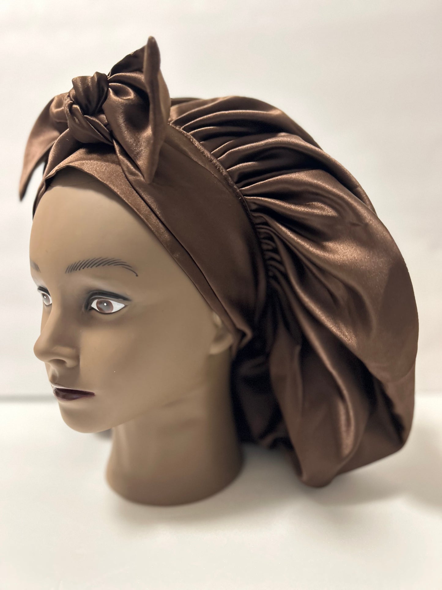 Maxi Double Tie Satin Bonnets