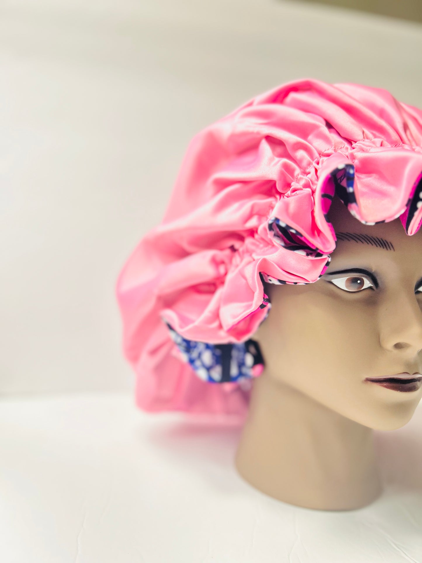 Maxi African print with Satin Bonnets