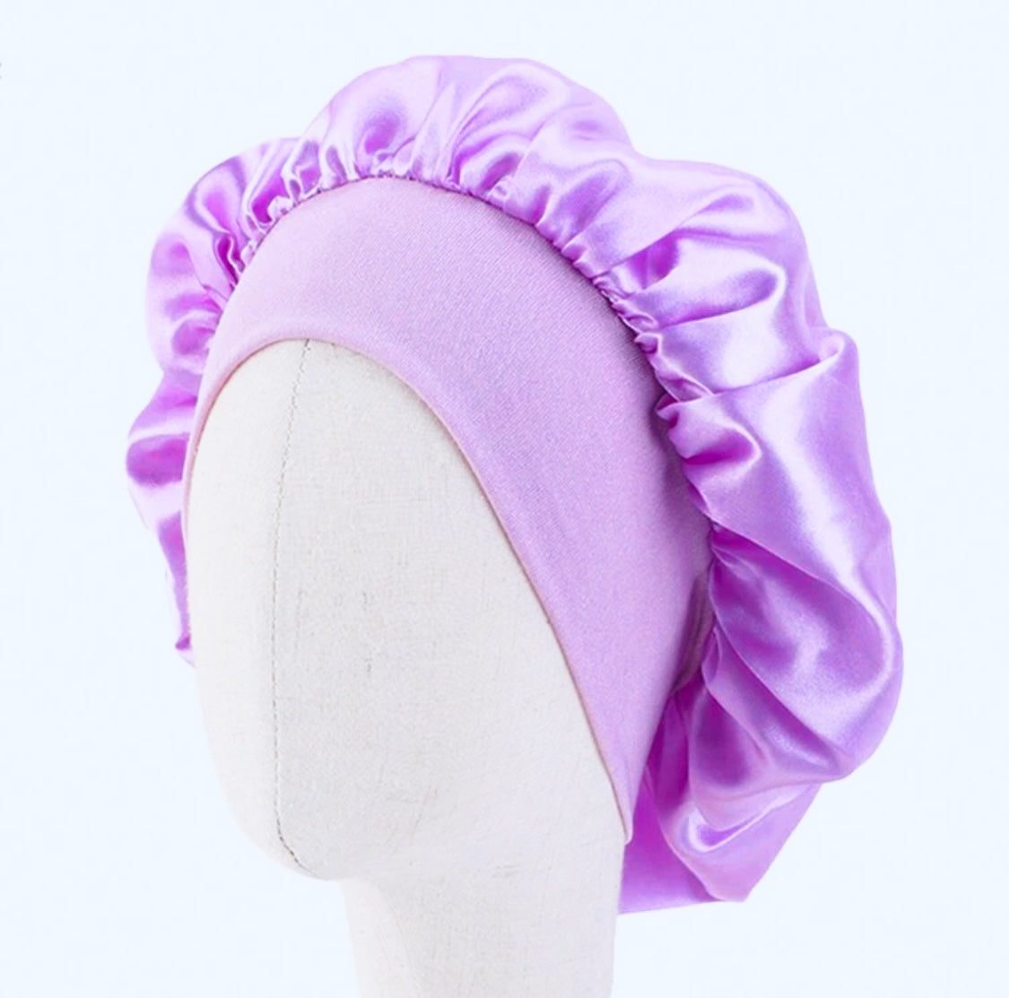 Wide Silk Bonnet