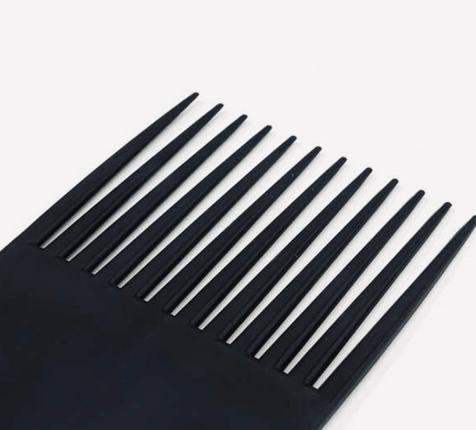 Black Wide Pick Afro Comb