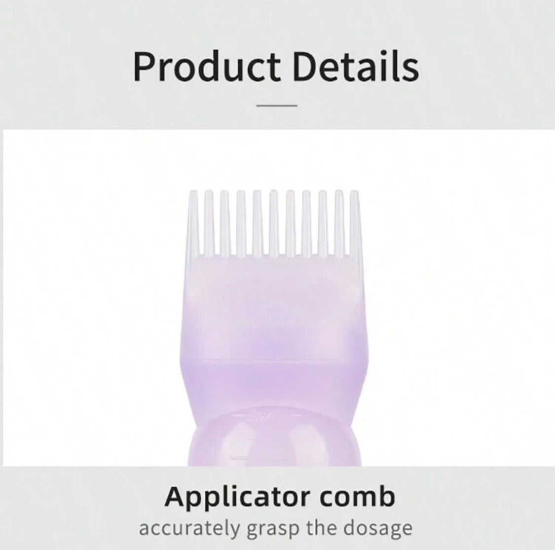 Hair Oil and Dye Applicator Bottle