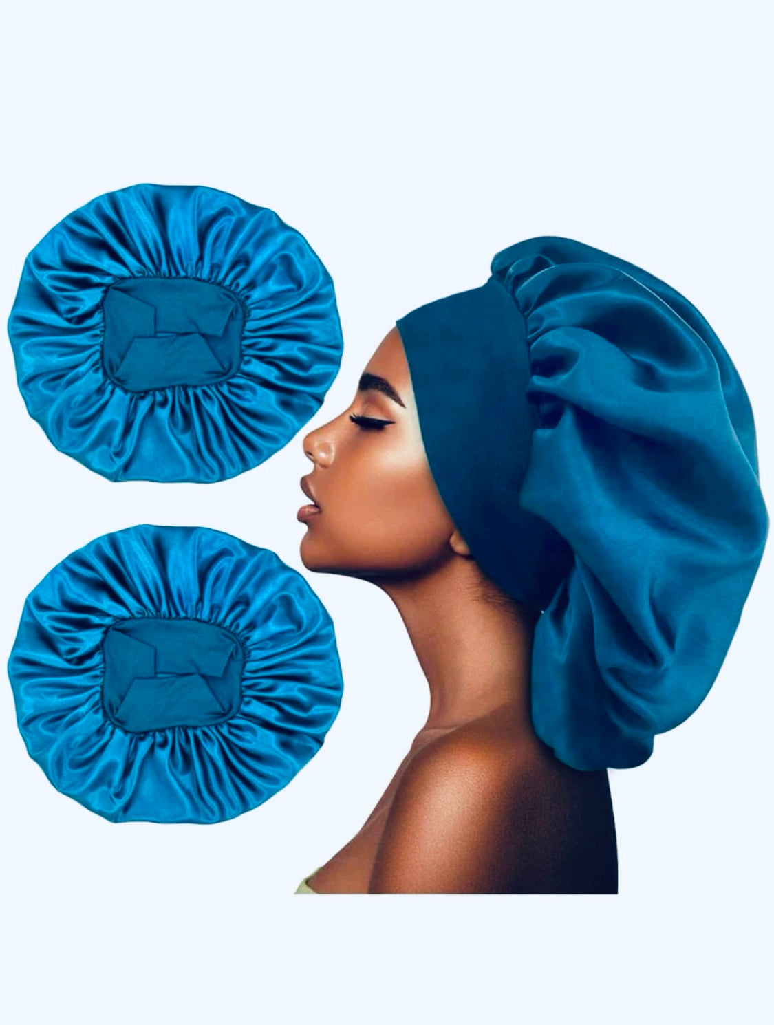 Wide silk bonnet