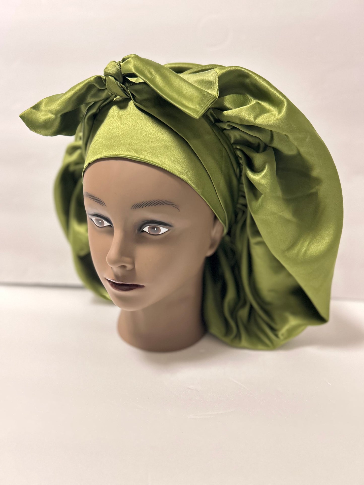 Maxi Double Tie Satin Bonnets