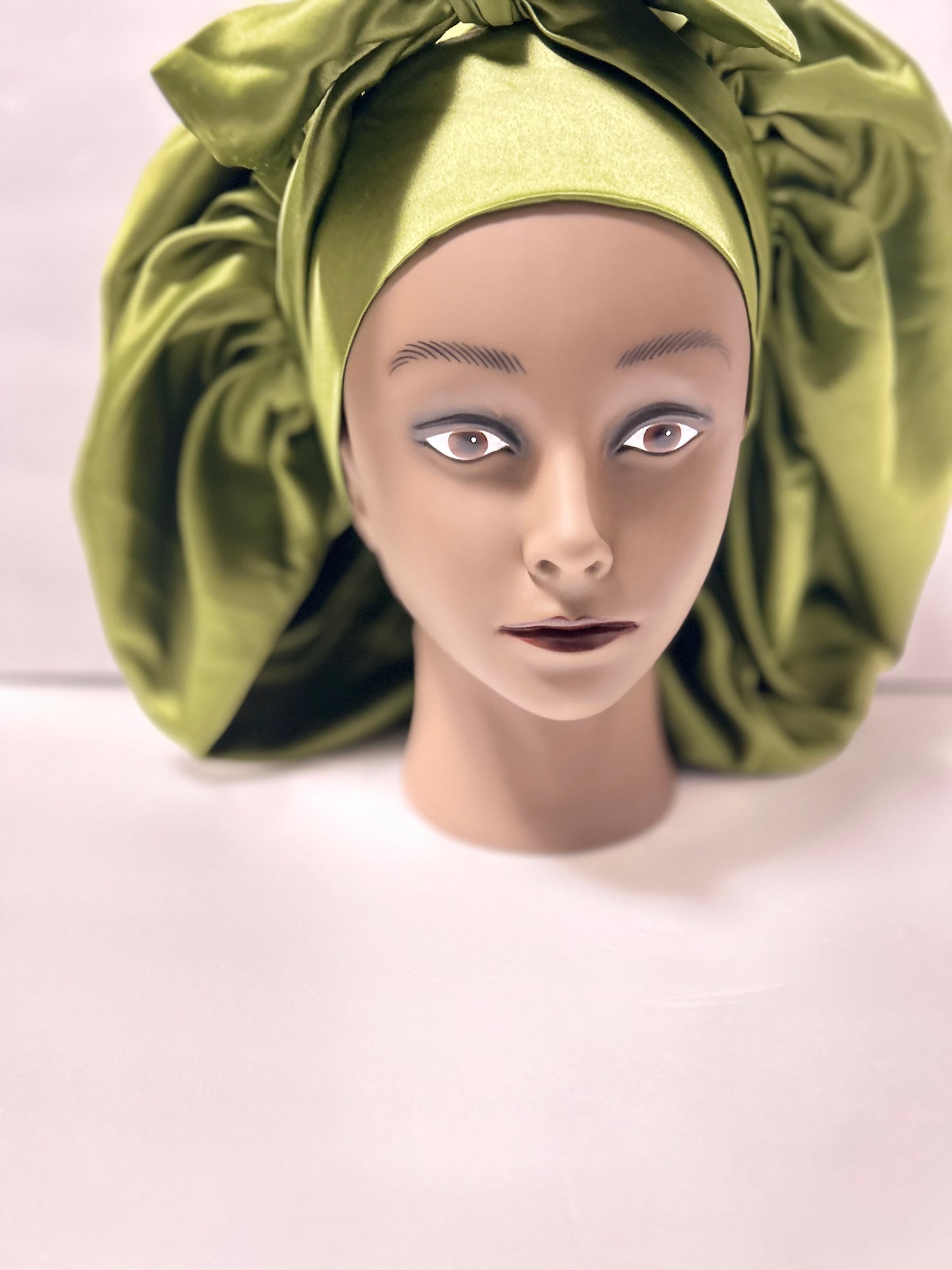 Maxi Double Tie Satin Bonnets